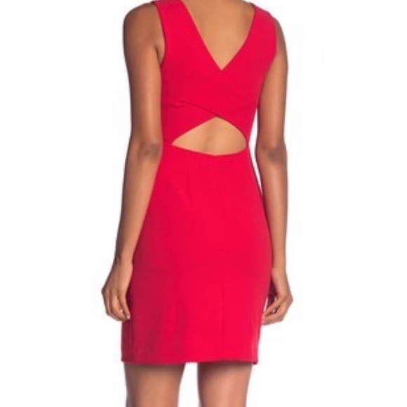 NWT Betsey Johnson red dress with back cut out - Picture 3 of 4